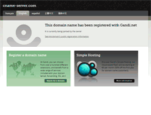 Tablet Screenshot of cname-server.com